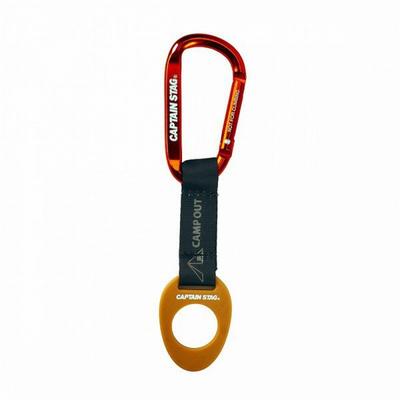 Captain Stag Um 1930 [pet Bottle Holder Drink Holder With Carabiner Dark Gray X Tan Campout Um 1930]
