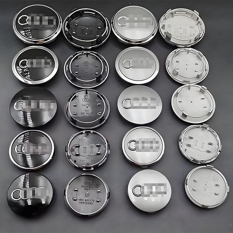4pcs 60mm 61mm 68mm 69mm 77mm Auto Logo Car Wheel Center Hub Cover Badge For 89a A6 A7 A8 S8 RS3 RS5 Q2 S6 A1 A2 A3 A4 A5 S7 TTa89