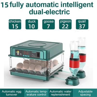 9/15 Drawer Type Eggs Incubator Fully Automatic Intelligent Waterbed Replenishment & Temperature Control Mini Egg Hatching Tool New