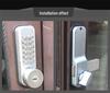 Kent Outdoor Key & Password Aluminum Door Lock with Always Open Feature