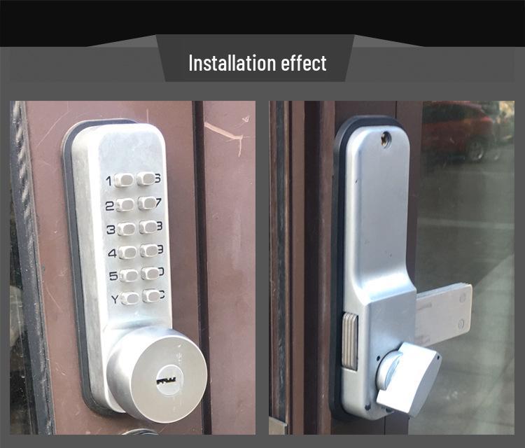 Kent Outdoor Key & Password Aluminum Door Lock with Always Open Feature