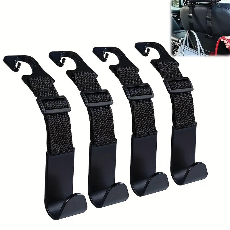 4Pcs/Set Car Headrest Hooks For Car Car Seat Hooks Purse Hooks For Car Handbag Clothes Coats Grocery Bags