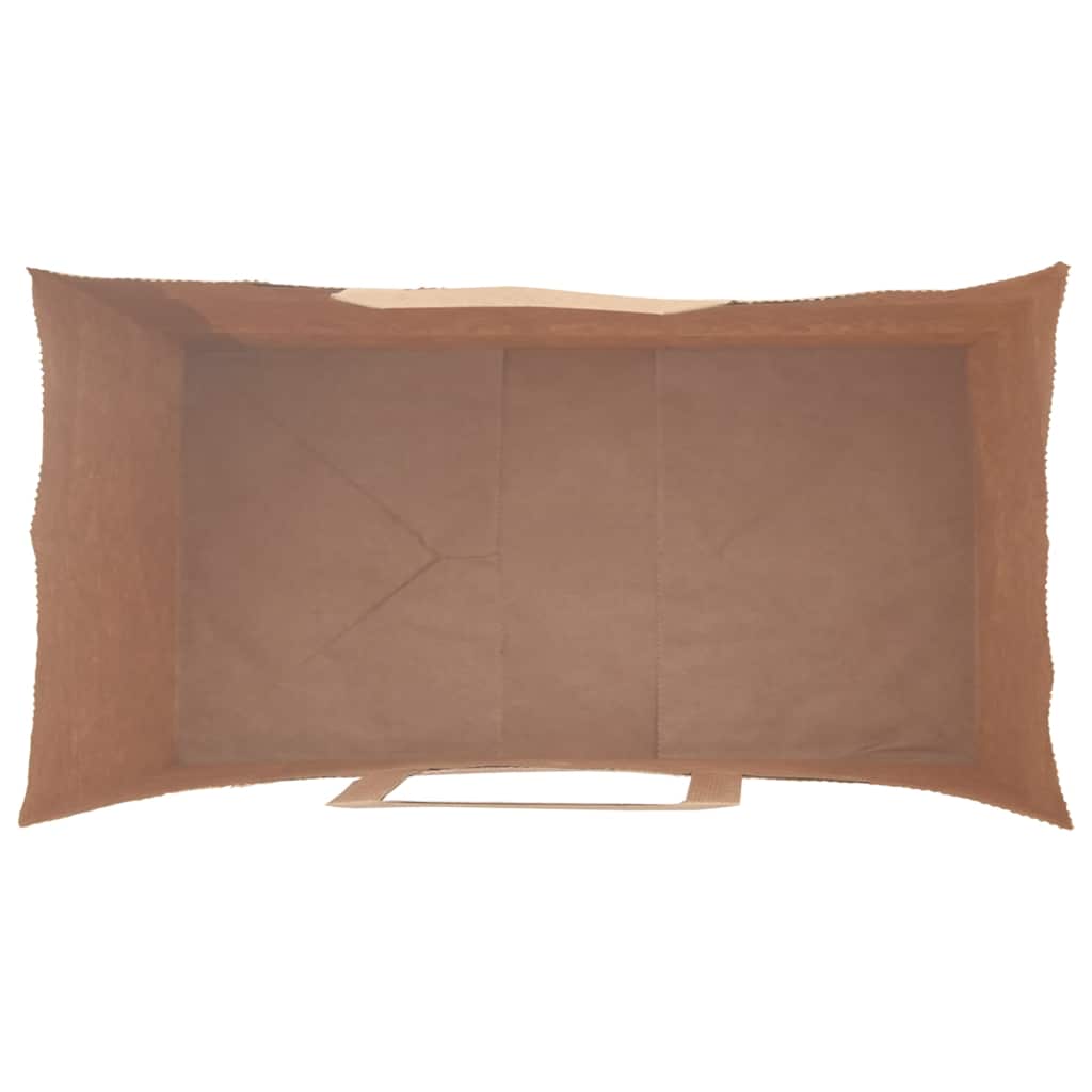 Paper Bags 250 Pcs. With Handles Brown 21X11X28 Cm