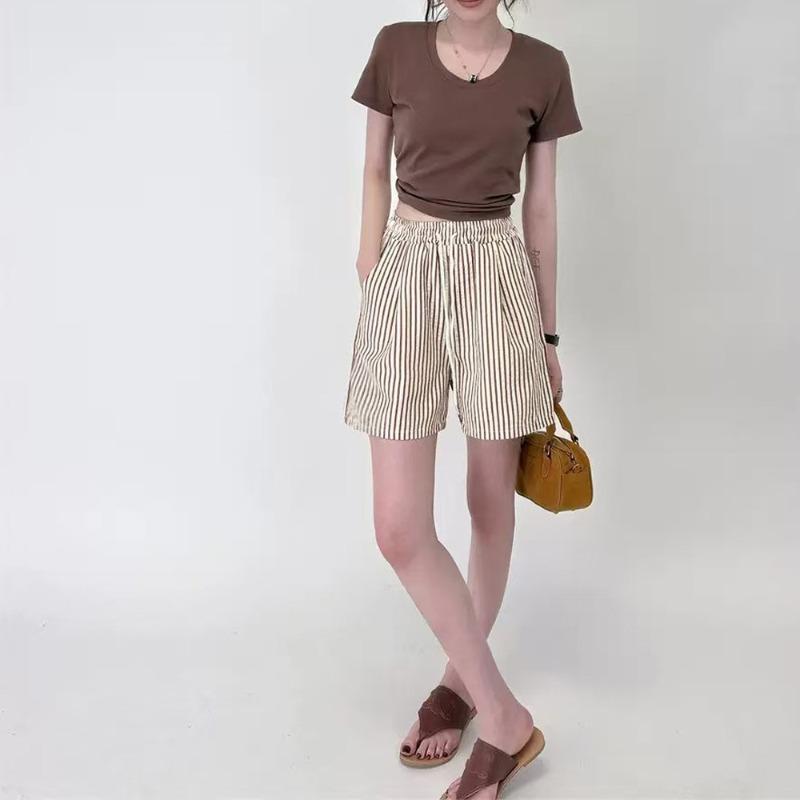 IHUASU Women's Fashion Casual Solid Color Print Pants & Capris Elegant