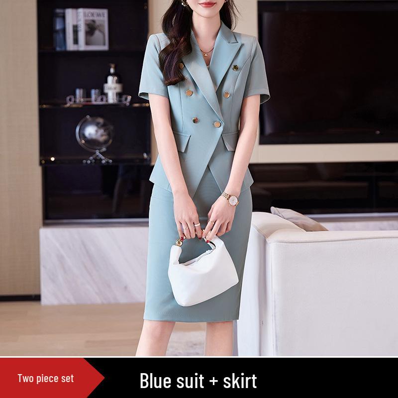 Women's Elegant Business Suit Set for Reception, Sales, or Salon Workwear