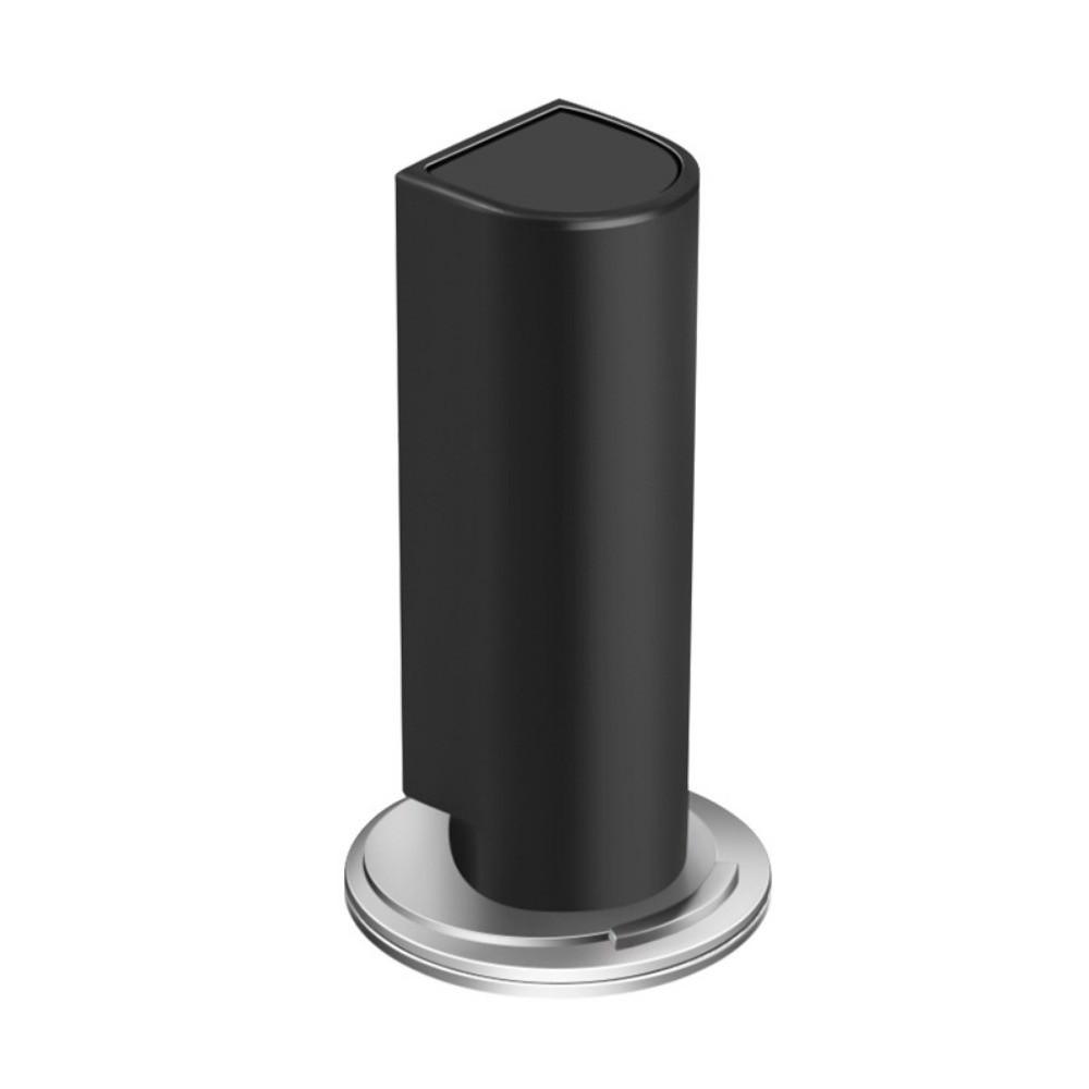 

New Magnetic Door Stopper Stainless Steel Heavy Duty Anti-Collision Doorstop Silent Damping No Punching Door Base Indoor Door чорний