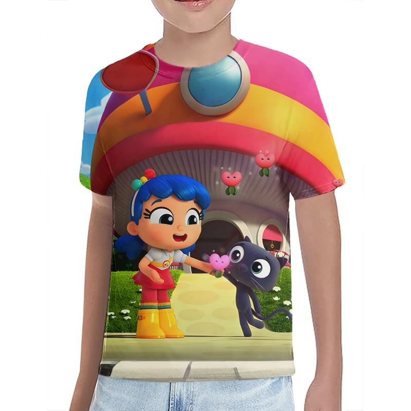 Summer Boys/girls Soft True and the Rainbow Kingdom New Style animation Cartoon Print Casual Tee 3D Printing Children T-shirt