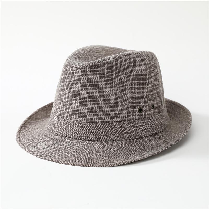 

Hat Men S Spring And Autumn Top Hat In The Elderly Sunscreen Visor Hat Summer Cool Hat Dad Casual Grandfather Four Seasons Hat L（58-60cm） світло-сірого кольору