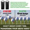 Adjustable Golf Tee Height Tool Precision Tee Height Setter for Consistent Swings Multi-functional Tee Holder for Golf Bags