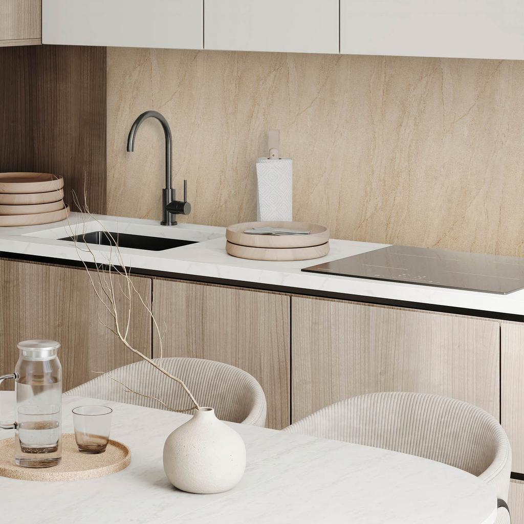 Vinyl Decoration with Print for Tool-Free Assembly 100x50 Cm Marble Imitation Pattern