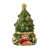 Bear Holiday Resin Christmas Tree Ornament With Creative Gift Jewelry Decor Box