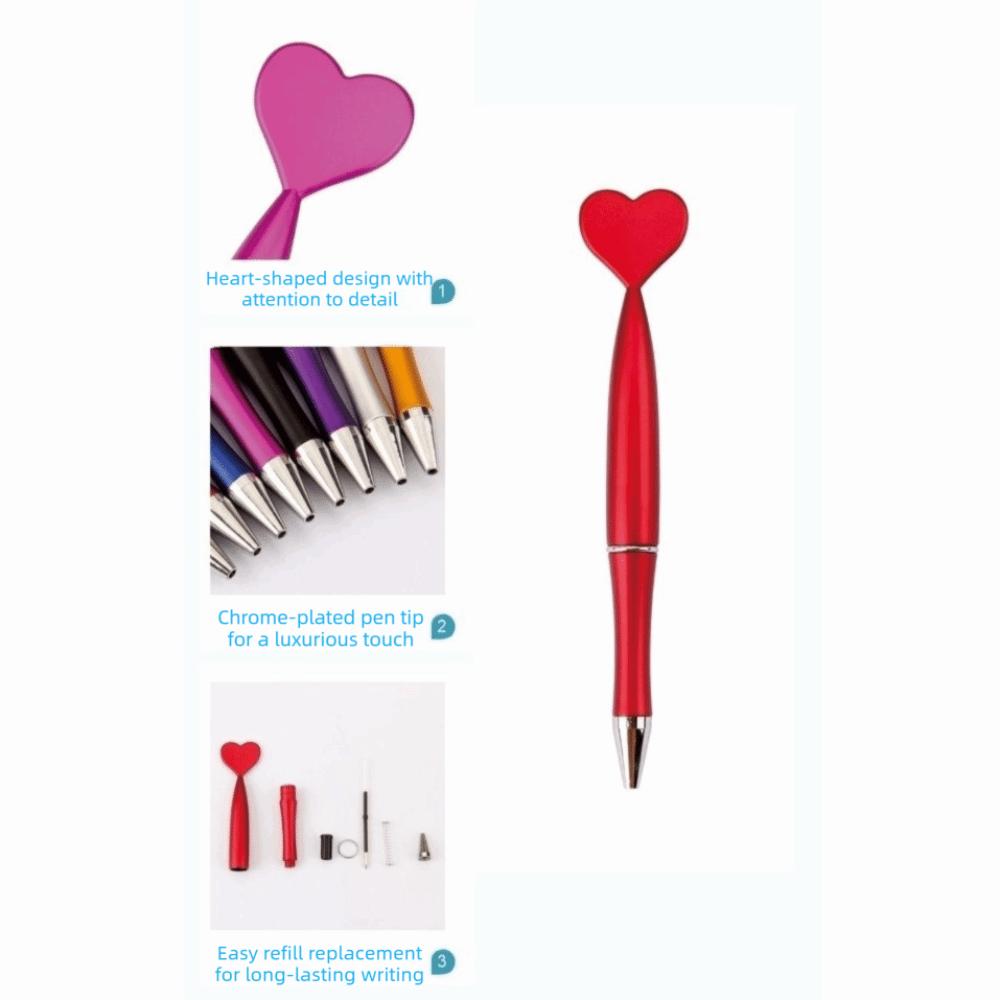 Liebesherz Valentinstag Kugelschreiber Schnelltrocknender Unterschreibstift Neutrale Gelstifte Büro