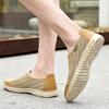 Men's round head mesh casual shoes sleeve sports style casual shoes breathable flat heel mesh shoes men's sports shoes
