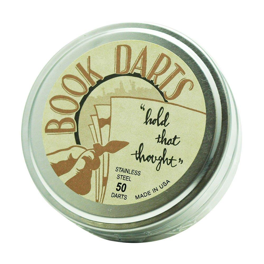 

Закладки Book Darts в жестяной коробке из нержавеющей стали (50 штук)