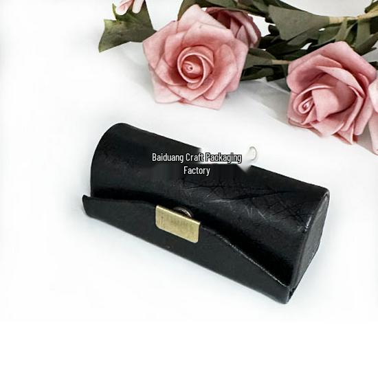 Leather Lipstick Case with Mirror - Portable Gift Storage Box