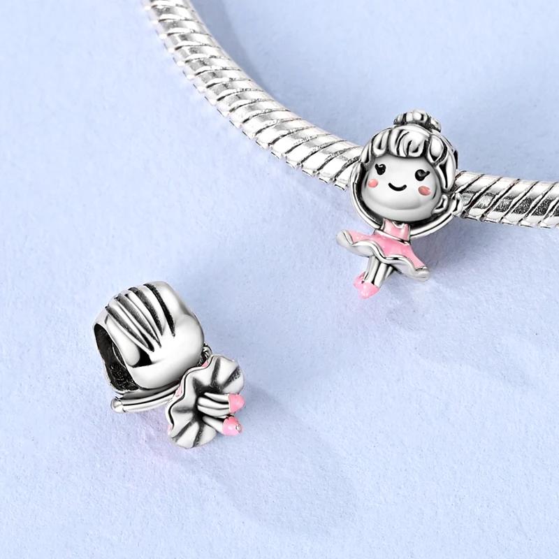 Original Charms Bead Copper Inlaid Zirconium Animal Paper Crane Snail Pendants Fit Bracelet Jewelry Gift Marking