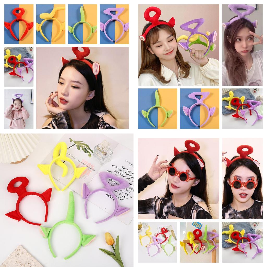 Teletubbies Plush Headband For Women Girls Soft Comfortable Party Headwear