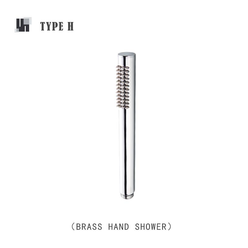 Brass Handheld Shower Head Replacement Showerhead for Bathroom Showering System Contemporary Square Round Oval Polished Chrome