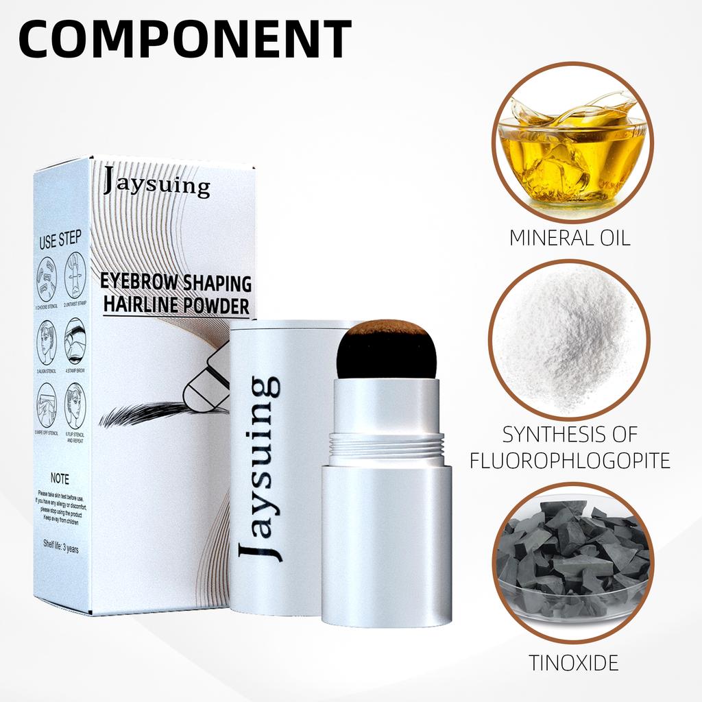 Jaysuing Eyebrow Stamp Set - Portable Eyebrow Powder for Hairline and Eyebrow Shading