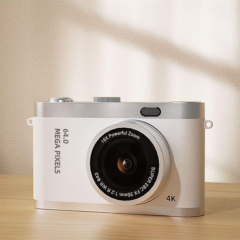 Dual-Camera Retro Compact Mirrorless CCD Selfie Camera for Students