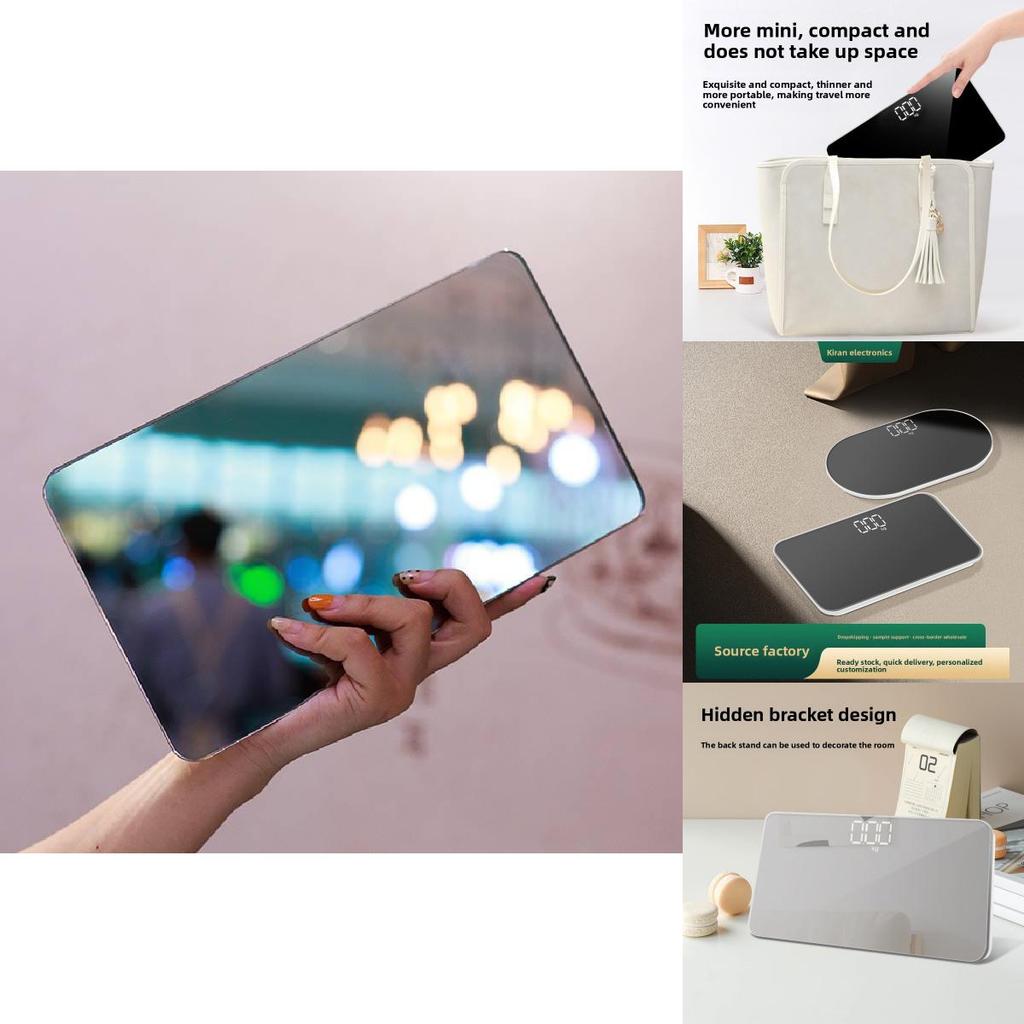 Mirror Body Weight Scale Portable Electronic Bathroom Scale For Dormitory And Home Use