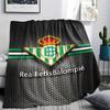 1Pc Real Betis Print Flannel Blanket, High quality Comfortable for All Seasons, Home Decor, Warmth and Comfort, Perfect for Christmas GiftS
