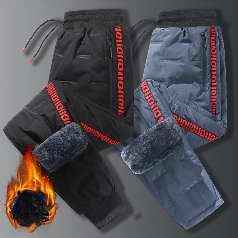 

Утепленные зимние теплые брюки с подкладкой для мужчин, спортивные штаны, тренировочные брюки, термобелье для любителей