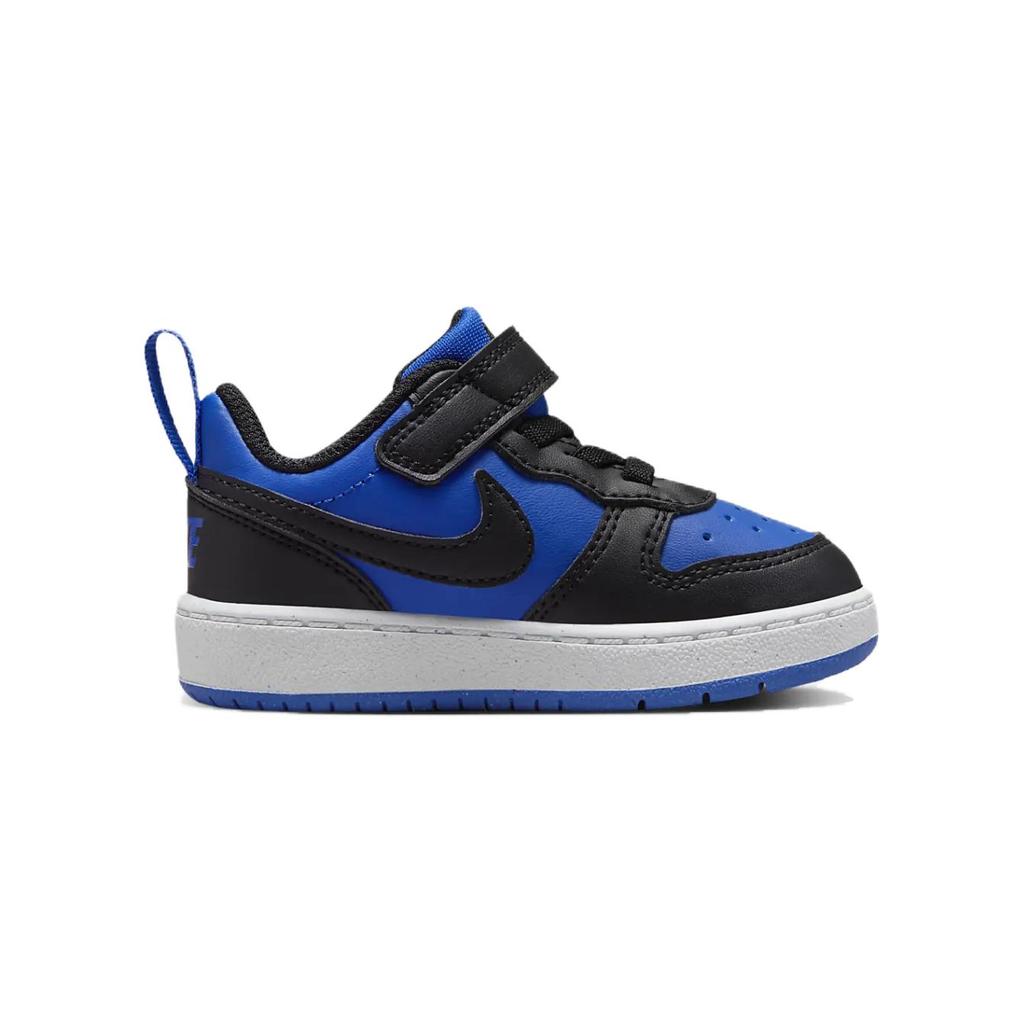 New Nike Court Borough Recraft Anti Slip Wear Resistant Low Top Toddler Shoes Blue Black White Infant And Toddler HM6300-480