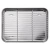 Stainless Steel Food Cooling Tray Food-Grade Draining Oil Pan Baking Pan with Rack  Oven Use
