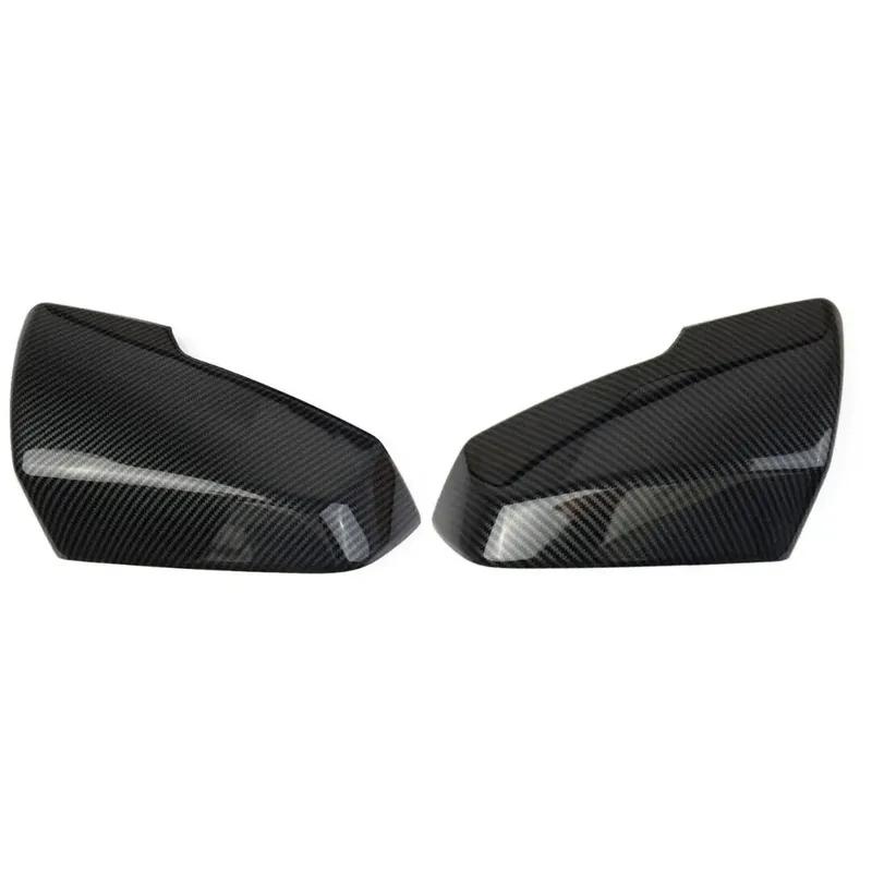 For Chevrolet Traverse 2018    Car Rearview Side Mirror Cover Sticker Wing Cap Exterior Door Case Trim Carbon Fiber
