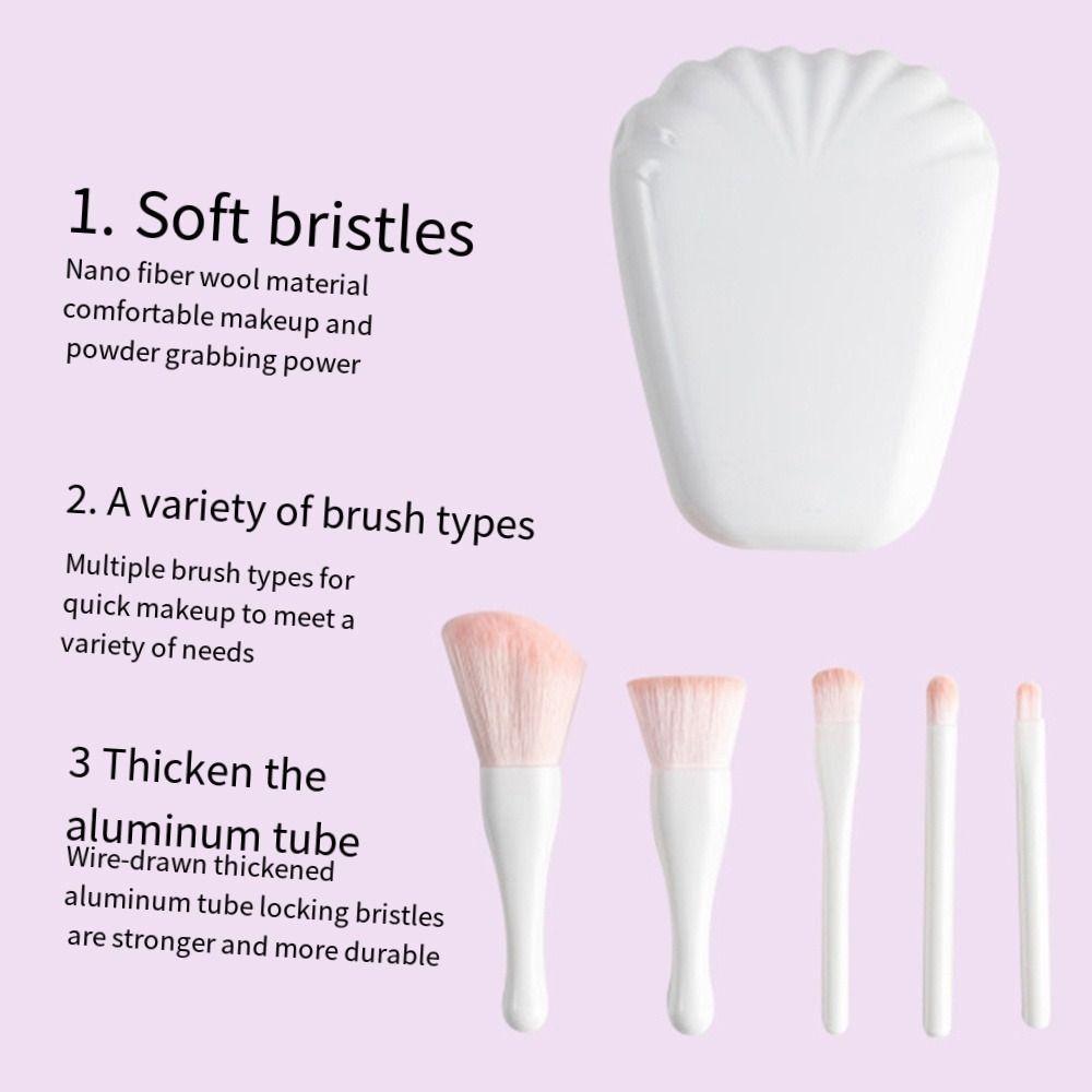 Acrylic Makeup Brush with Storage Shell Makeup Brus Storage Set Makeup Brushes