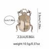 Vintage Opening Insect Ring for Men Women Exaggerated Big Animal Beetle Cicada Adjustable Finger Ring Punk Hip-hop Daily Jewelry
