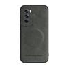 Magnetic Wireless Charge Leather Phone Case for Oppo Reno 12 11 10 9 8 7 Pro / 10 Pro+ / Find X5 Lite Luxury Soft Bumper Cover