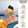 1Pc Abstract Colorful Shapes Blanket Soft And Comfortable Casual Warm Camping Travel Christmas Halloween Xmas Gift M92816