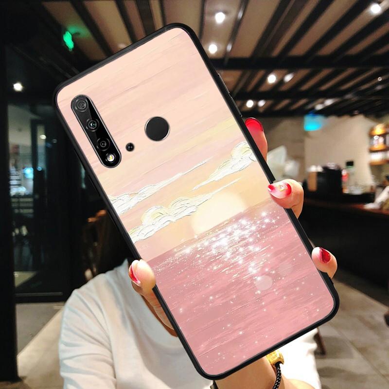 Hand Painted Flower Sceneary Phone Case For Huawei P50 Pro P30 P40 Lite P40Pro P20 Lite P10 Plus Mate 20 Pro Mate20 X