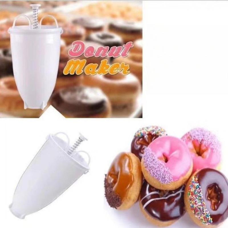 Plastic Donut Maker Waffle Molds Kitchen Accessory Bakeware Doughnut Maker Cake Mold Biscuit Cookies DIY Baking Tool