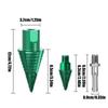 Round Shank Wood Splitting Cone High Hardness Steel Electric Drill Accessories  Drilling