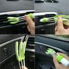 11Pcs Auto Detailing Set, Boar Hair Brushes, Steel Wire & A/C Brushes, Red, Soft Bristles, Wood Handles For Cleaning Interior, Exterior, Leather, 6