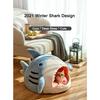 Cute Shark Pet Sleeping Bed Hideout House Warm Soft Comfortable Semi-closed Cat Dog Nest Pet Products