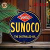 8x8 Inch Retro Metal Tin Sign - Vintage Gas Station Wall Decor for Home Bar Garage Man Cave