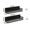 Magnetic No-Drill Kitchen Spice Rack & Multi-Functional Storage Shelf