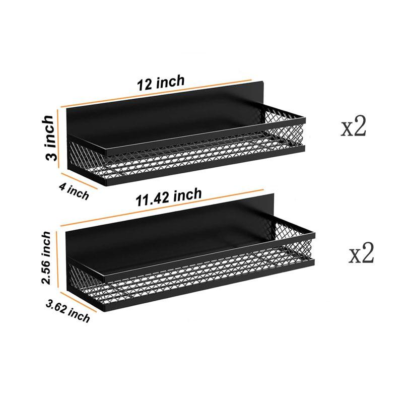 Magnetic No-Drill Kitchen Spice Rack & Multi-Functional Storage Shelf