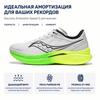 SAUCONY Endorphin Speed 3 Carbon Plate Elite Versatile Racing Cushioning Low-Top Marathon Running Shoes Men Sneaker White Gray S20756-75
