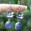 Creative Sapphire Flower Earrings: Elegant, Versatile Women's Jewelry