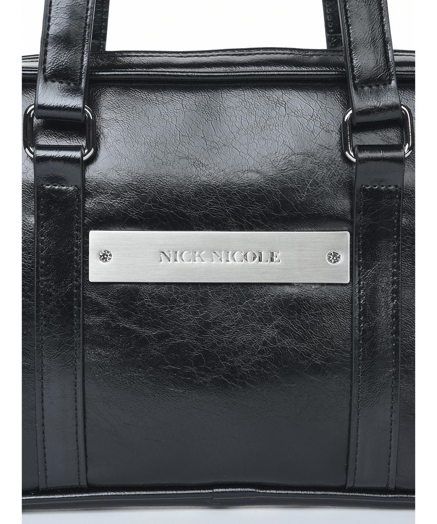 Nick&Nicole Crystal Leather Mini Boston Bag_5 Color