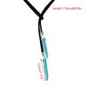 Turquoise Charm Necklace Bohemian Jewelry Natural Blue Stone Lariat Wrap
