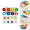 Wooden Counting Balls And Cups Educational Toy For Early Learning And Color Matching