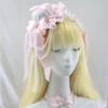Elegant Anime Butterfly Bows Hair Accessory Costume Headpiece Hair Decoration With Lace For Cosplay And Daily Wear