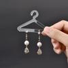 Jewelry Organizer Stand Acrylic Mini Coat Hanger Rack Earring Display Stand Jewelry Show Case Earring Hook for Girls