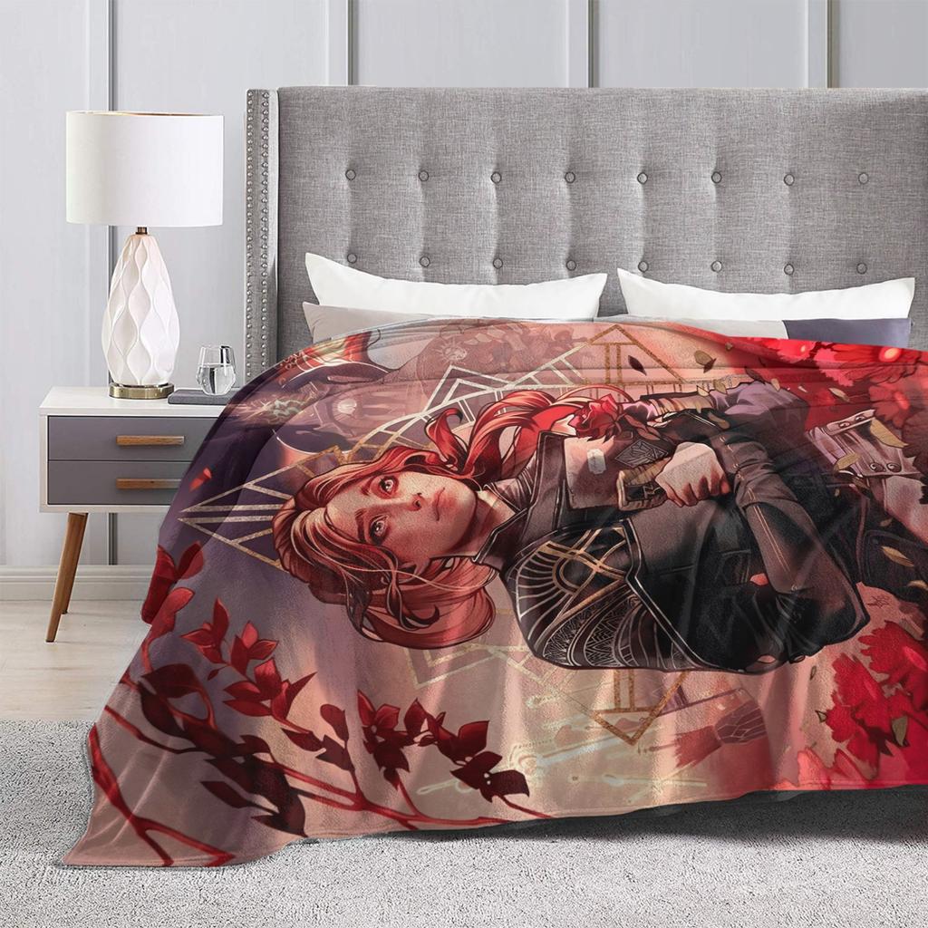 Warm Soft Blankets Airplane Travel Clair Obscur Expedition 33 Game Bedding Throws Flannel Bedspread For Home Decor Sofa Bed